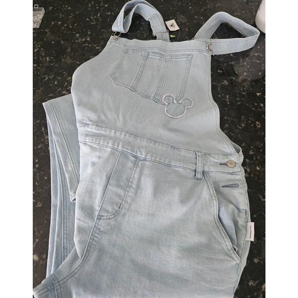 Disney Our Universe Womens Mickey Mouse 28 Denim Overalls NWT - Picture 9 of 9